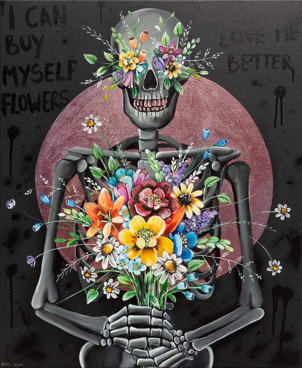 I Can Buy Myself Flowers - Original by artist Becky Smith - Wyecliffe Galleries