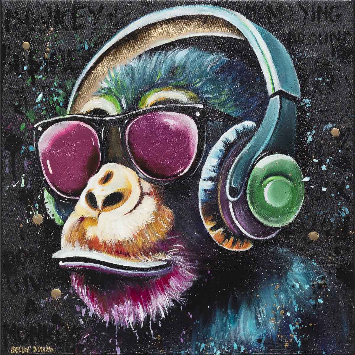 I Don&#39;t Give A Monkey&#39;s - Original - RESERVED Becky Smith Original