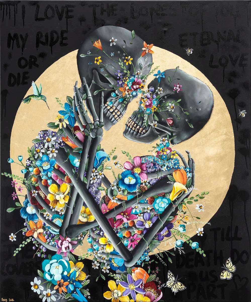 I Love The Bones Of You - Original - SOLD by artist Becky Smith - Wyecliffe Galleries