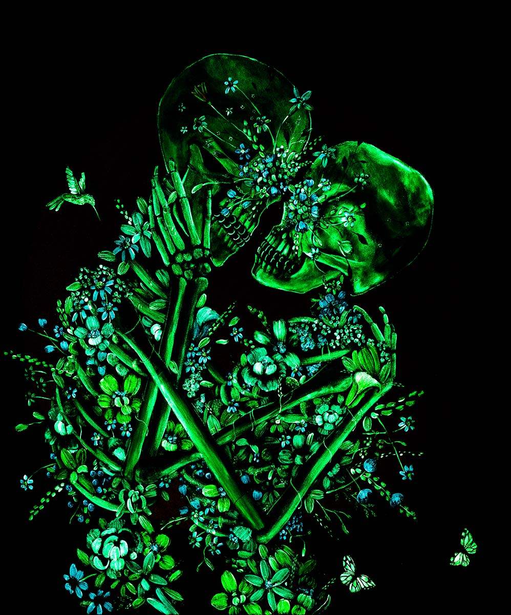 I Love The Bones Of You - Original - SOLD by artist Becky Smith - Wyecliffe Galleries