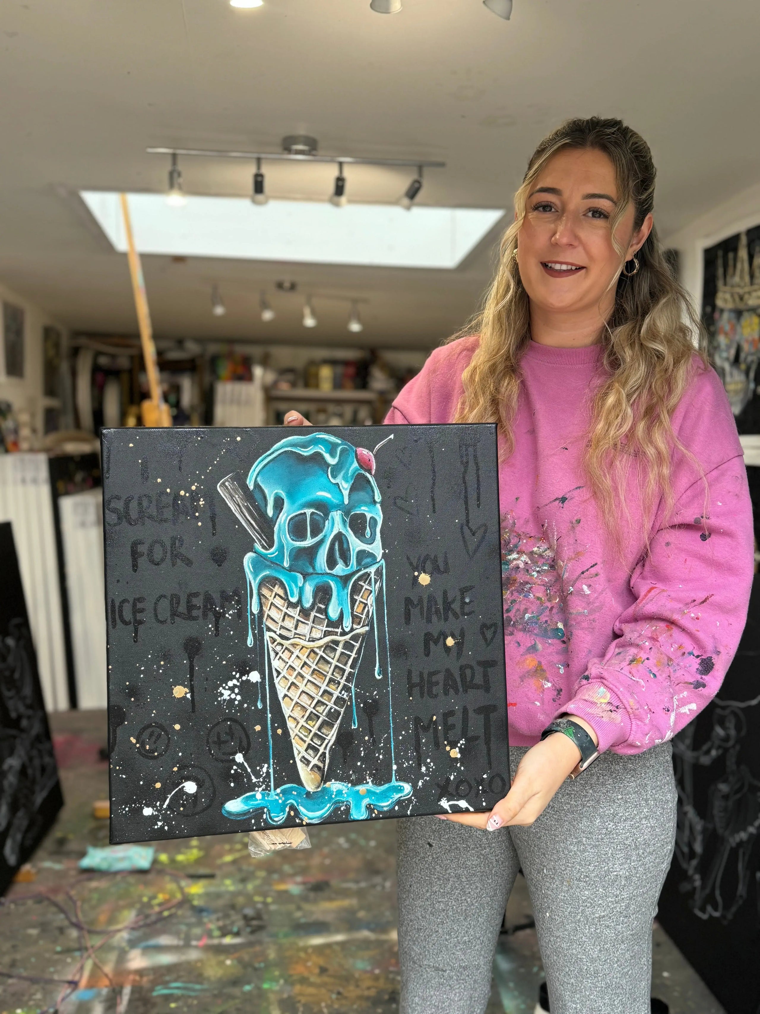 I Scream For Ice Cream - Original - SOLD by artist Becky Smith - Wyecliffe Galleries