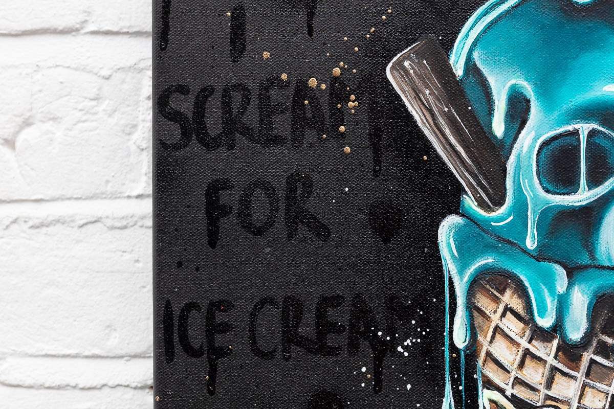 I Scream For Ice Cream - Original - SOLD by artist Becky Smith - Wyecliffe Galleries