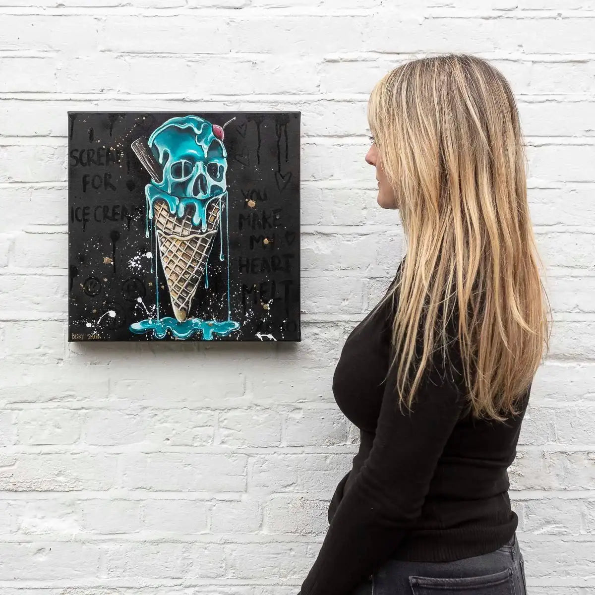 I Scream For Ice Cream - Original - SOLD by artist Becky Smith - Wyecliffe Galleries