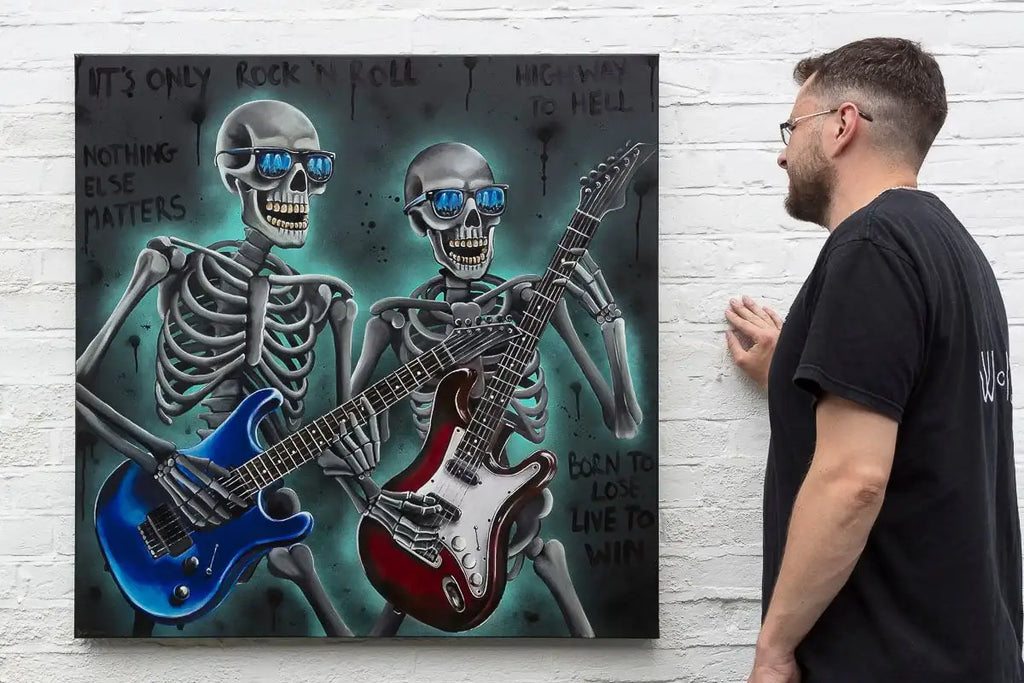 It's Only Rock 'N Roll - Original by artist Becky Smith - Wyecliffe Galleries