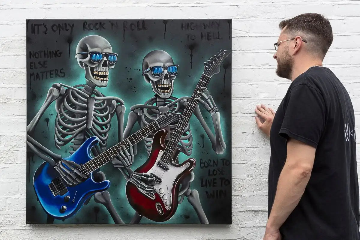 It's Only Rock 'N Roll - Original by artist Becky Smith - Wyecliffe Galleries