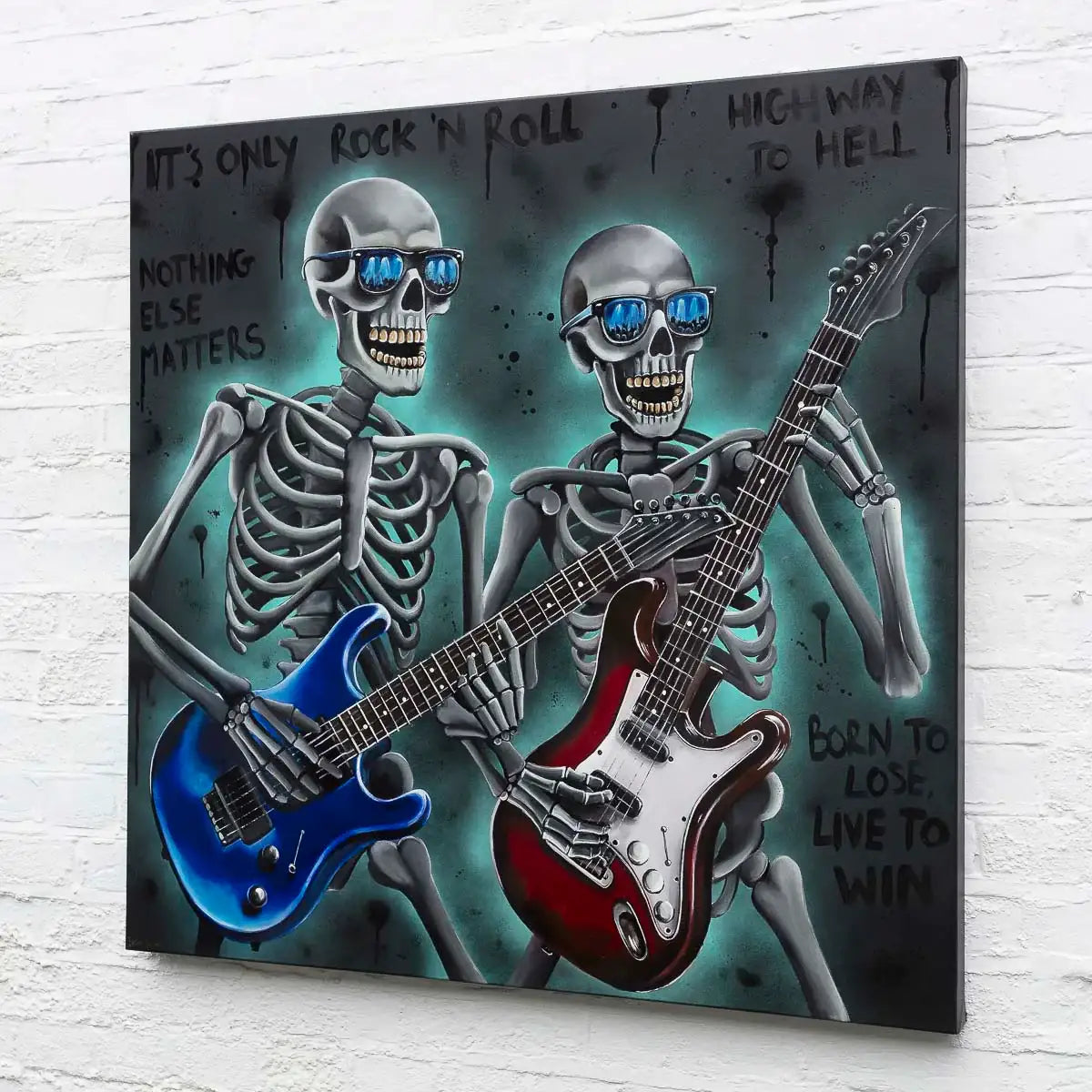 It's Only Rock 'N Roll - Original by artist Becky Smith - Wyecliffe Galleries