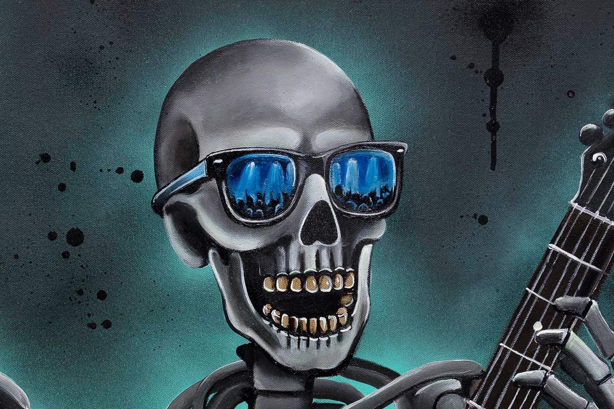It's Only Rock 'N Roll - Original by artist Becky Smith - Wyecliffe Galleries