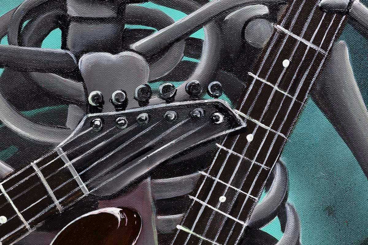 It's Only Rock 'N Roll - Original by artist Becky Smith - Wyecliffe Galleries