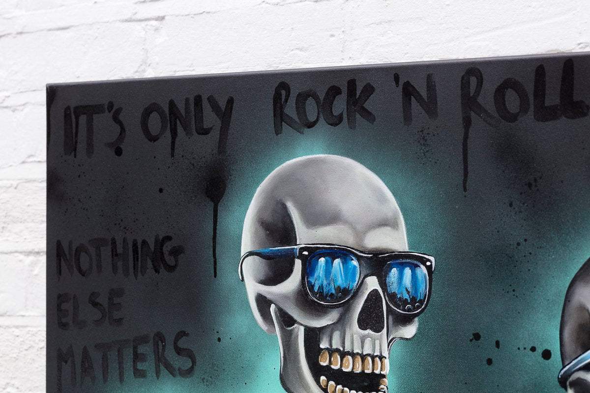 It's Only Rock 'N Roll - Original by artist Becky Smith - Wyecliffe Galleries