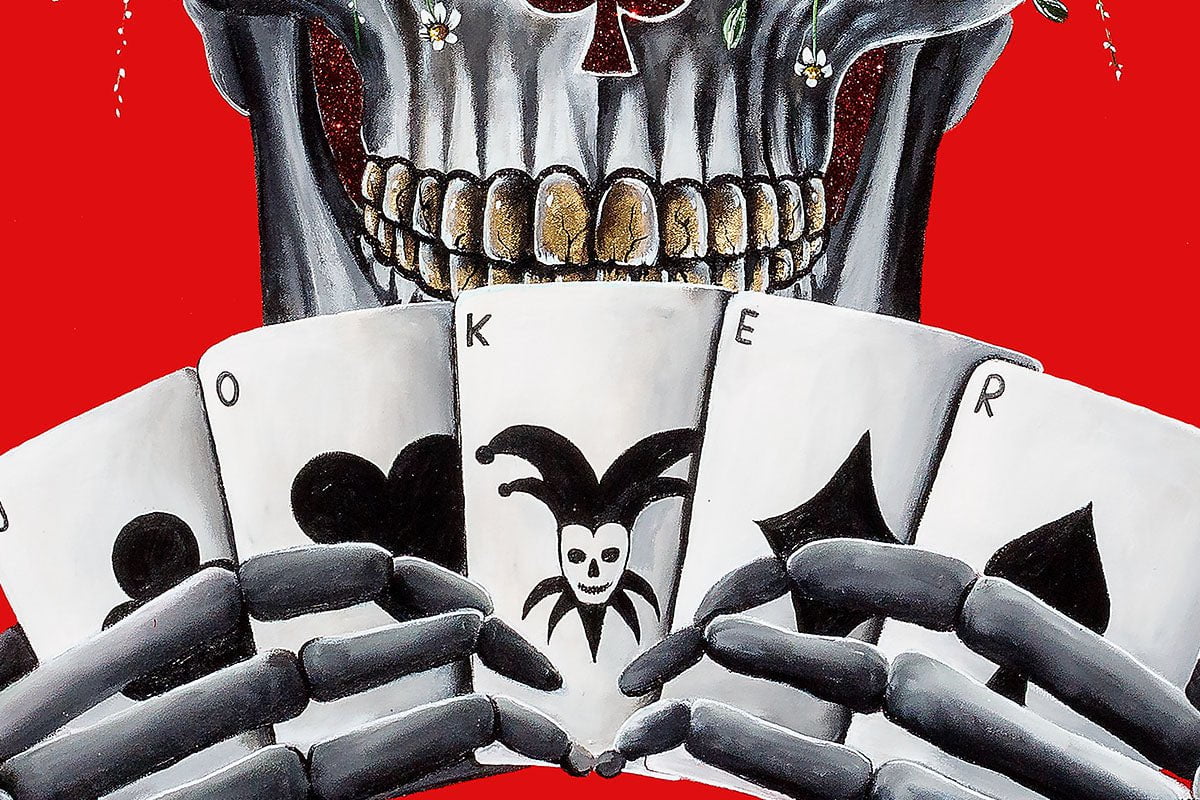 Joker (Black and Red Suits) - Set of Two - Acrylic Edition Becky Smith Acrylic