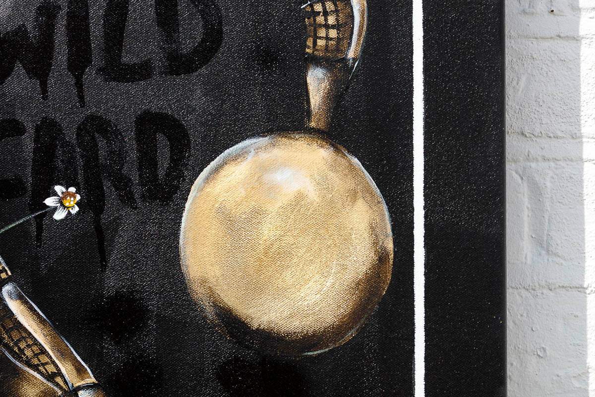 Joker - Black Suits - Original - SOLD by artist Becky Smith - Wyecliffe Galleries