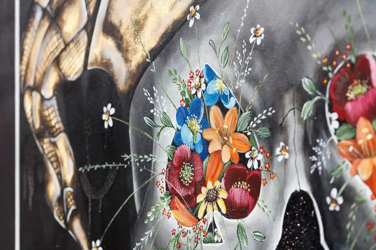 Joker - Black Suits - Original - SOLD by artist Becky Smith - Wyecliffe Galleries