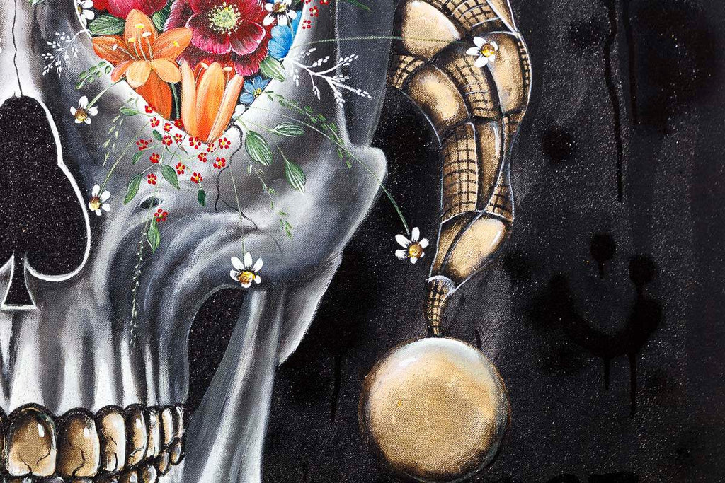 Joker - Black Suits - Original - SOLD by artist Becky Smith - Wyecliffe Galleries