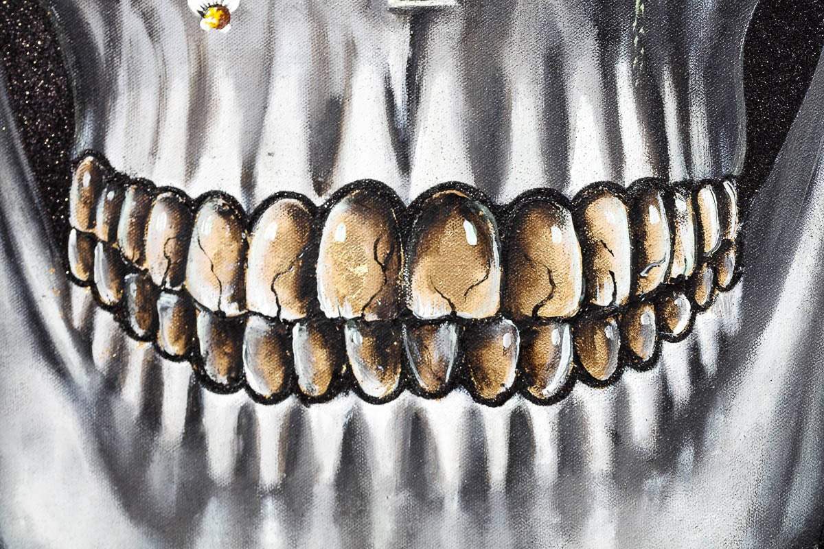 Joker - Black Suits - Original - SOLD by artist Becky Smith - Wyecliffe Galleries