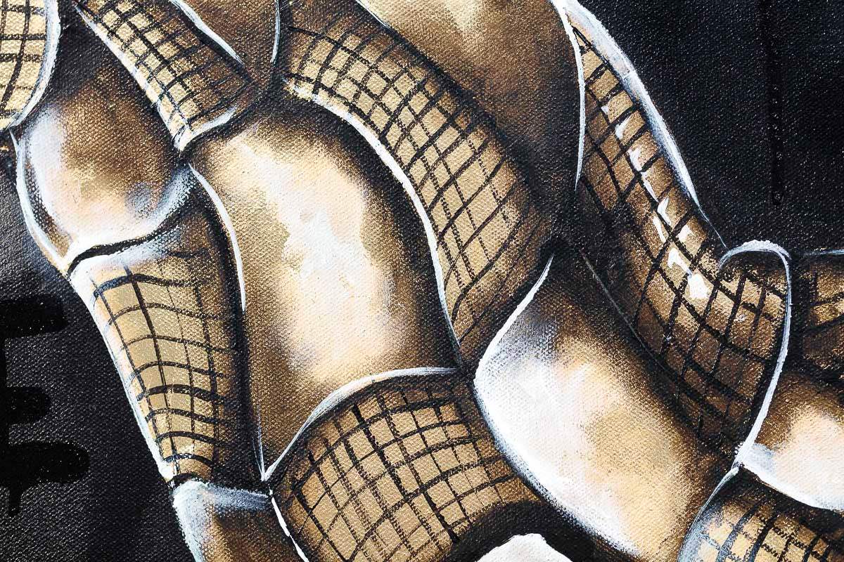 Joker - Black Suits - Original - SOLD by artist Becky Smith - Wyecliffe Galleries