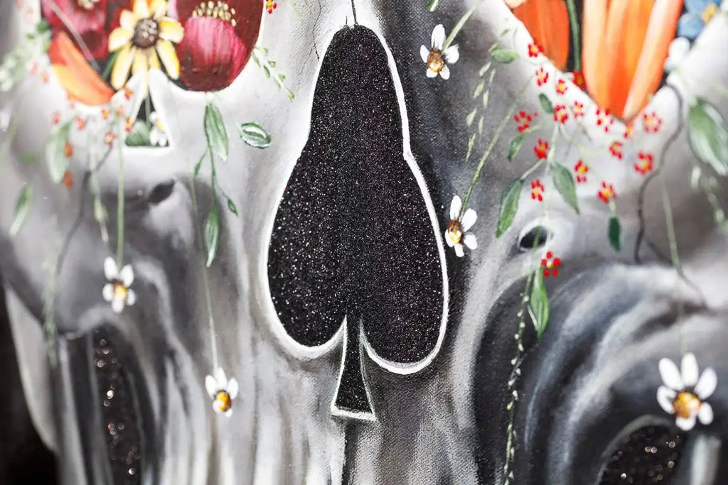 Joker - Black Suits - Original - SOLD by artist Becky Smith - Wyecliffe Galleries