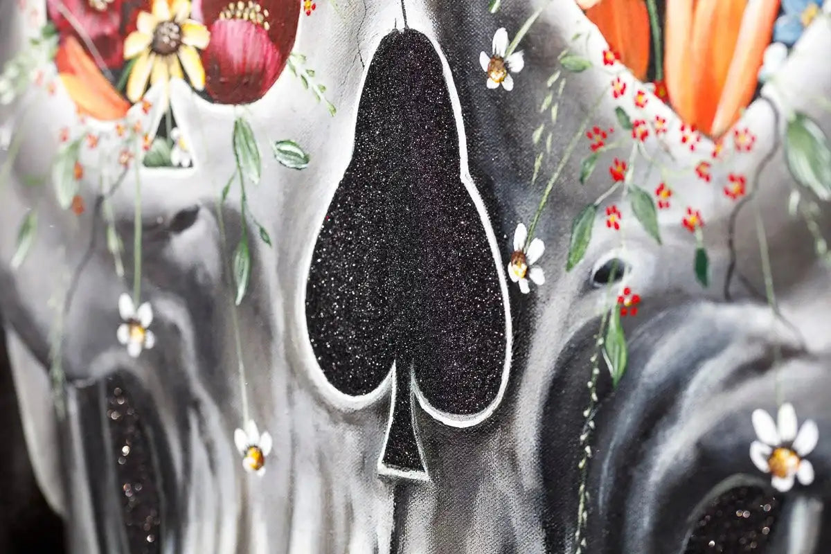 Joker - Black Suits - Original - SOLD by artist Becky Smith - Wyecliffe Galleries