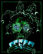 Joker - Red Suits - Original - SOLD by artist Becky Smith - Wyecliffe Galleries