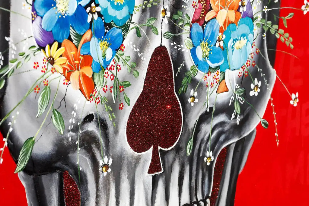 Joker - Red Suits - Original - SOLD by artist Becky Smith - Wyecliffe Galleries