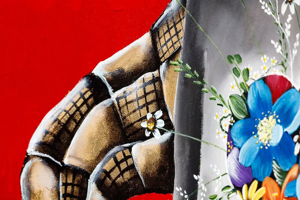 Joker - Red Suits - Original - SOLD by artist Becky Smith - Wyecliffe Galleries