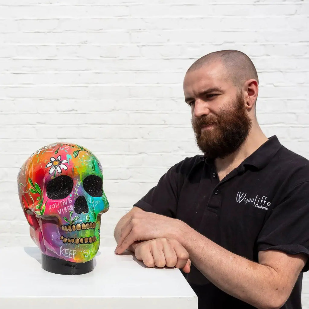 Keep Smiling - Original - SOLD by artist Becky Smith - Wyecliffe Galleries