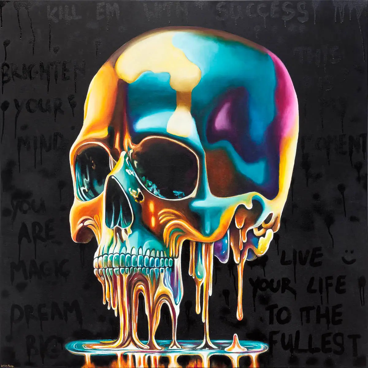 Kill Them With Success - Original - SOLD by artist Becky Smith - Wyecliffe Galleries