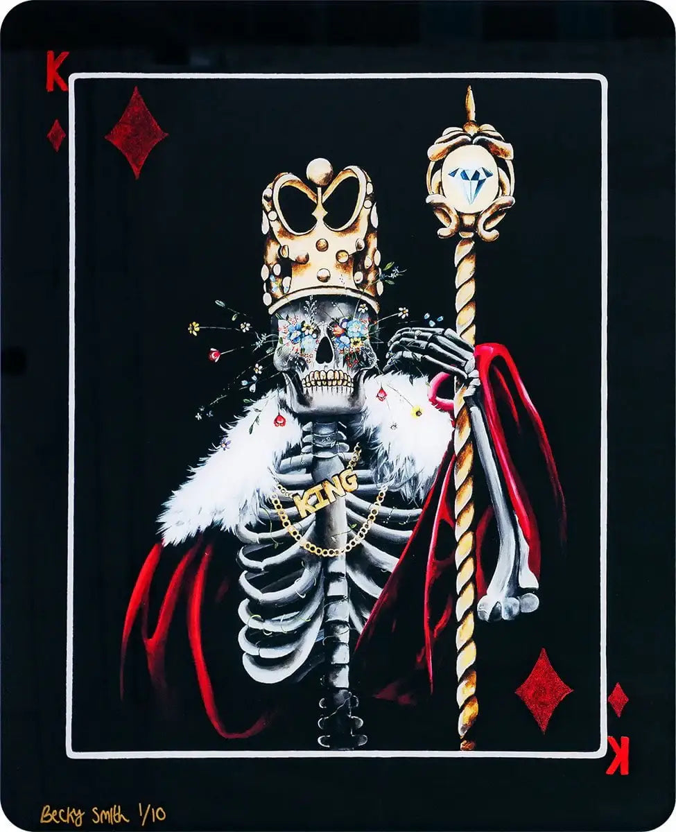 King Of Diamonds - Acrylic Edition - SOLD by artist Becky Smith - Wyecliffe Galleries