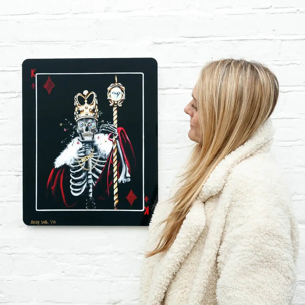 King Of Diamonds - Acrylic Edition - SOLD by artist Becky Smith - Wyecliffe Galleries
