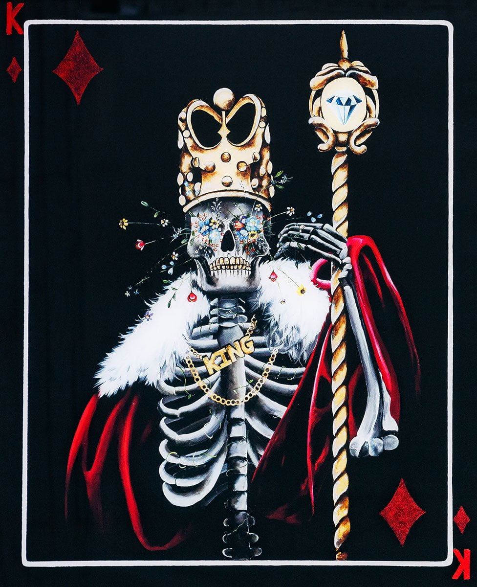 King Of Diamonds - Acrylic Edition Becky Smith Unframed
