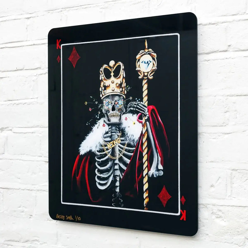 King Of Diamonds - Acrylic Edition - SOLD by artist Becky Smith - Wyecliffe Galleries