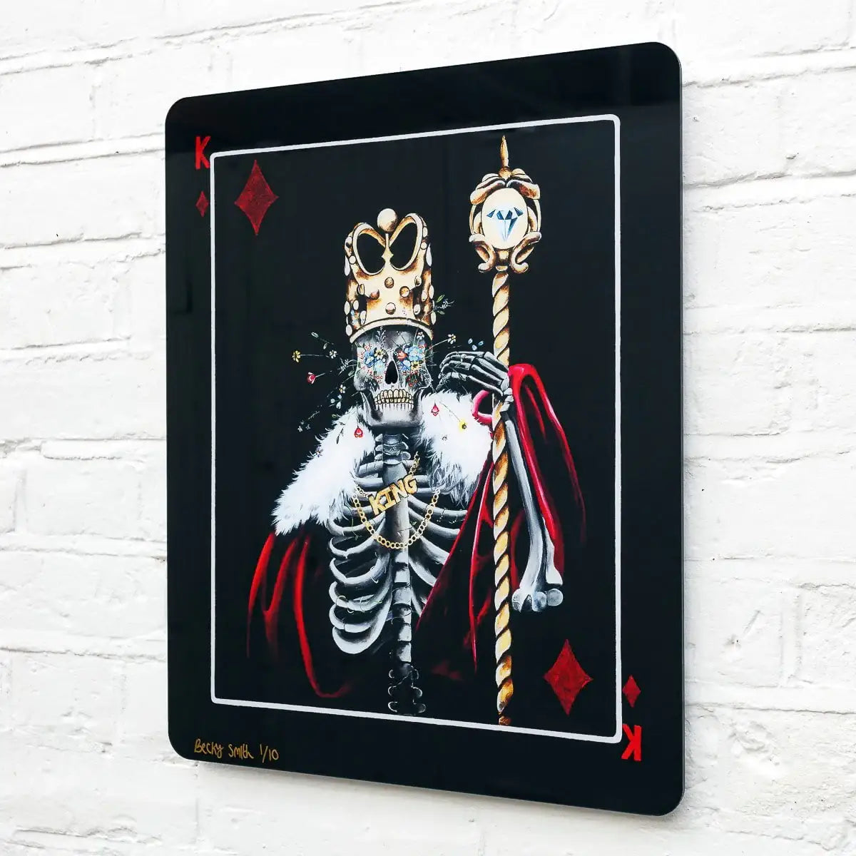 King Of Diamonds - Acrylic Edition - SOLD by artist Becky Smith - Wyecliffe Galleries