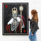 King Of Diamonds - Original - SOLD by artist Becky Smith - Wyecliffe Galleries