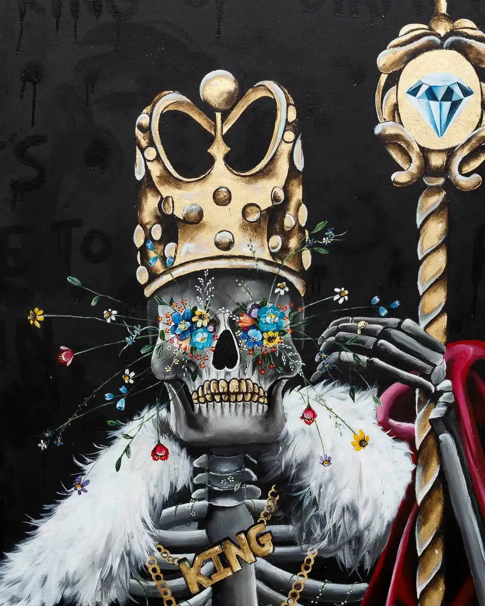 King Of Diamonds - Original - SOLD by artist Becky Smith - Wyecliffe Galleries