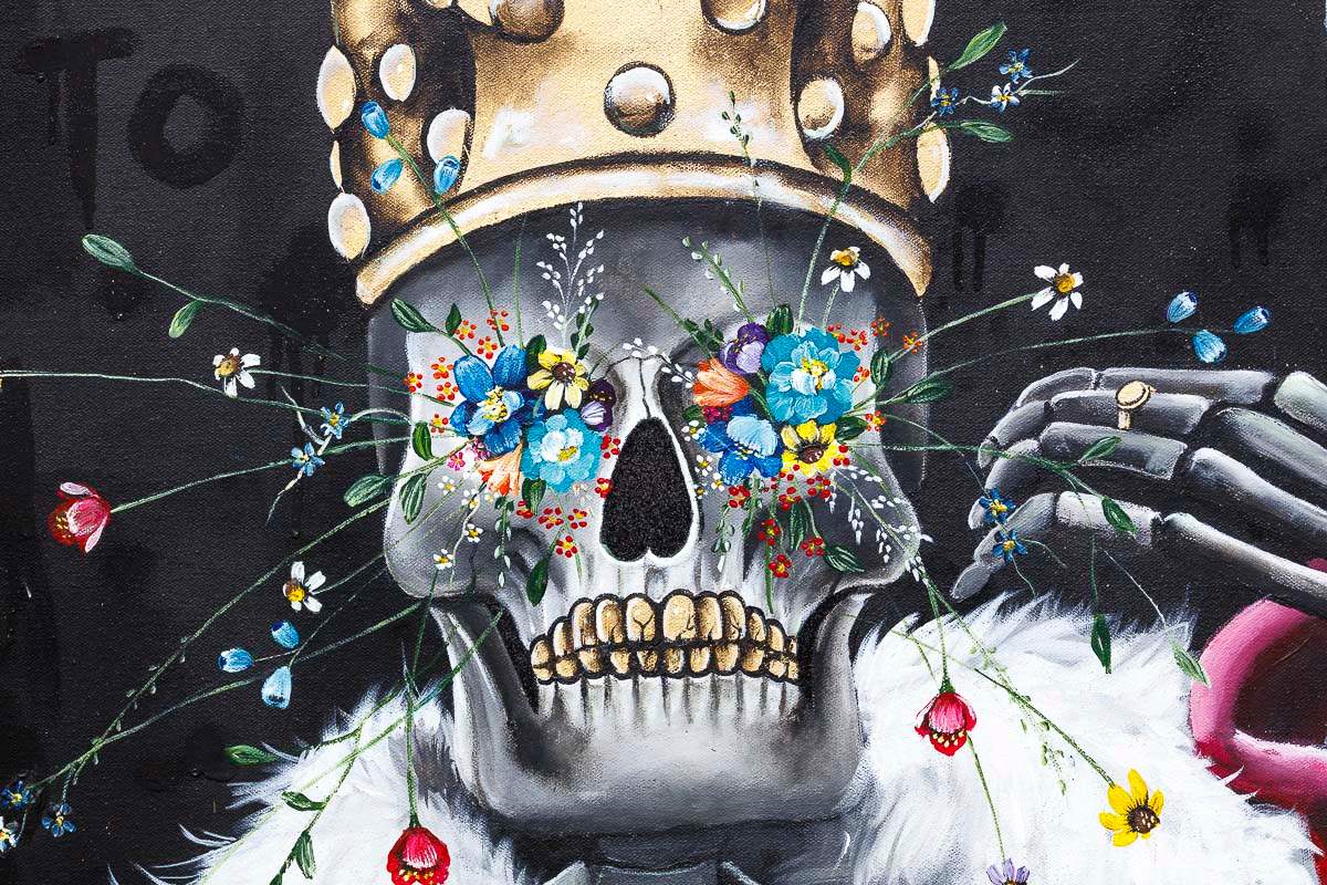 King Of Diamonds - Original - SOLD by artist Becky Smith - Wyecliffe Galleries