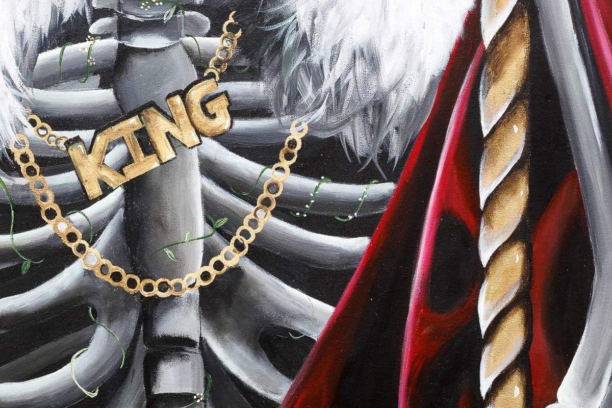 King Of Diamonds - Original - SOLD by artist Becky Smith - Wyecliffe Galleries