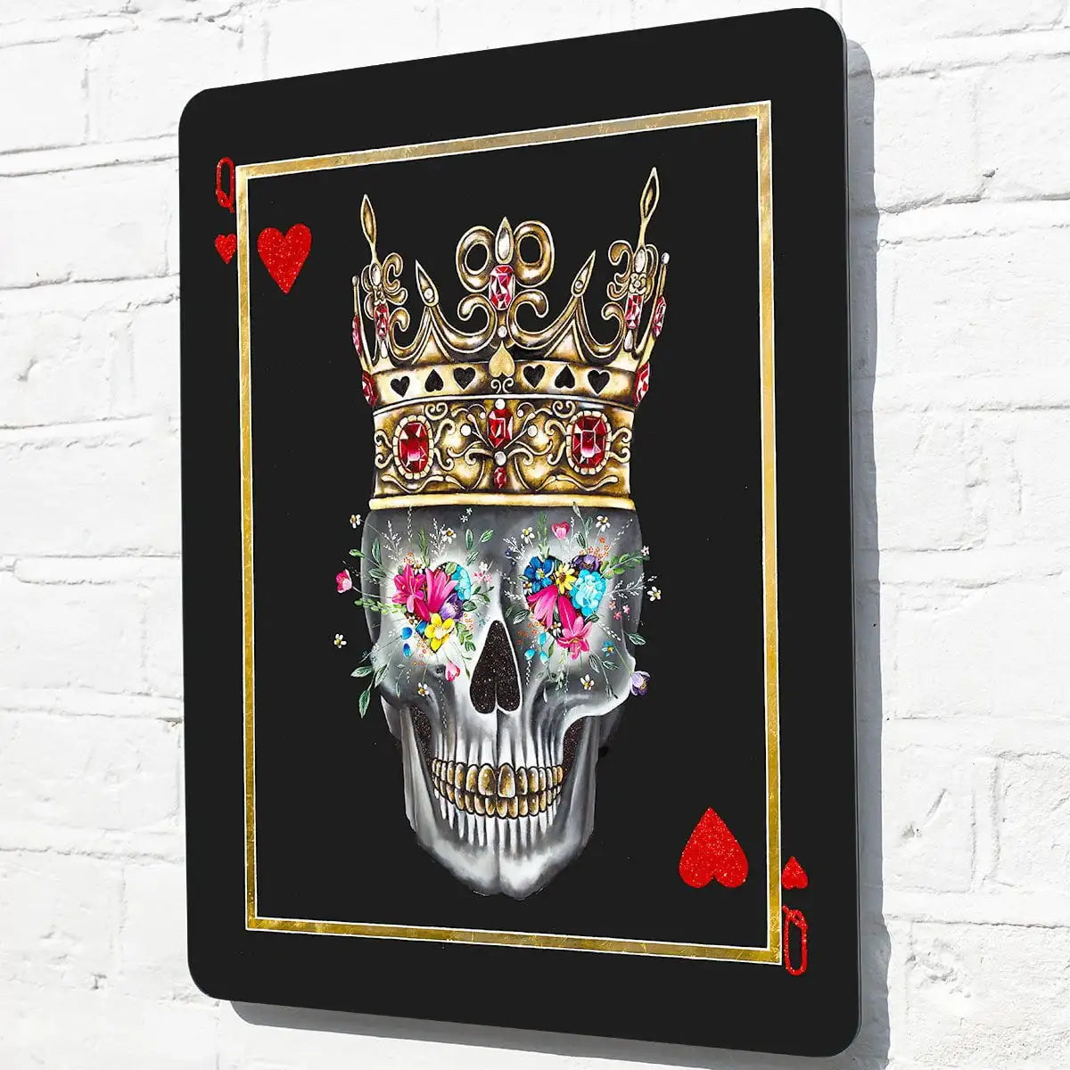 King of Diamonds & Queen of Hearts - Set of Two - Acrylic Edition - SOLD by artist Becky Smith - Wyecliffe Galleries