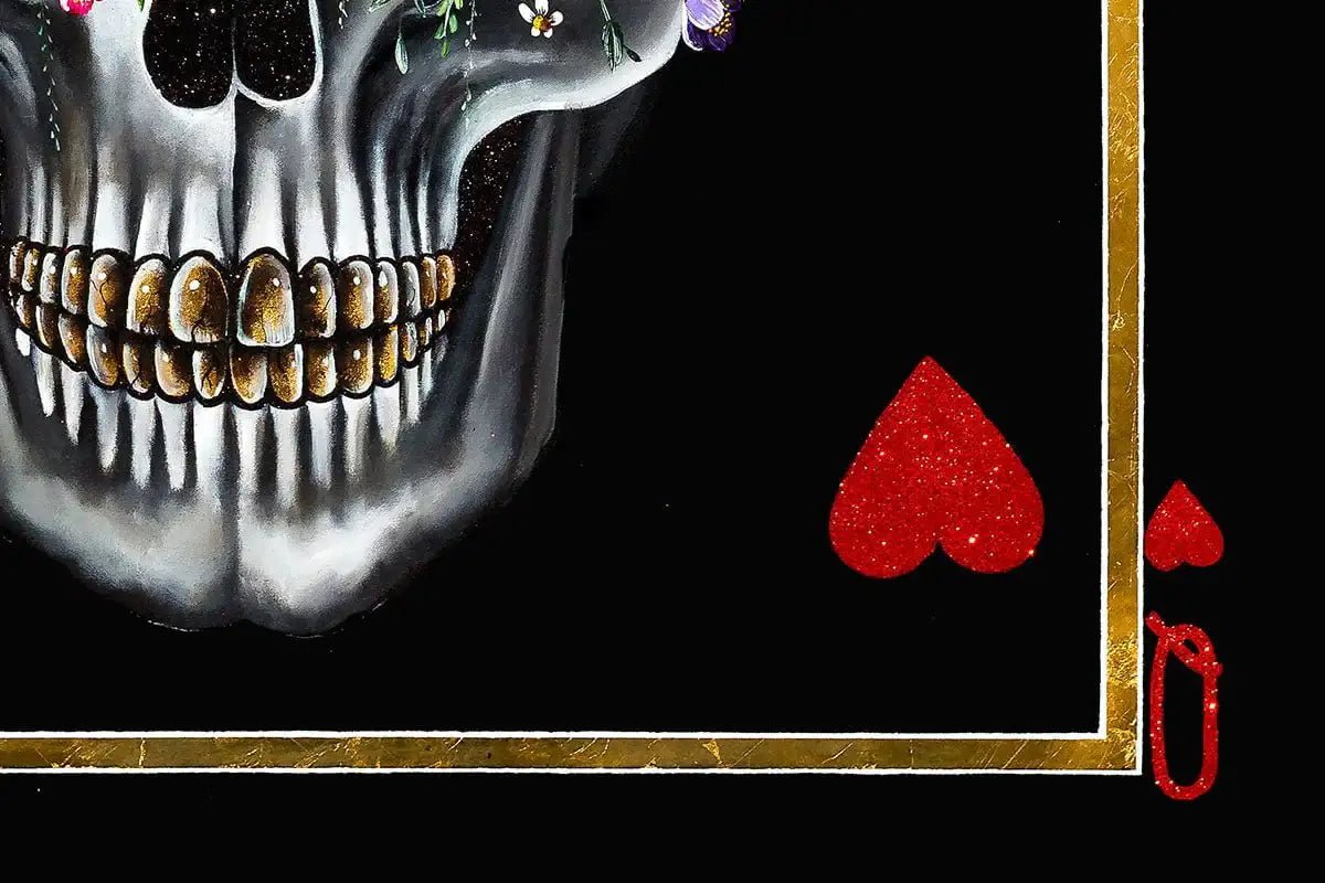 King of Diamonds & Queen of Hearts - Set of Two - Acrylic Edition - SOLD by artist Becky Smith - Wyecliffe Galleries