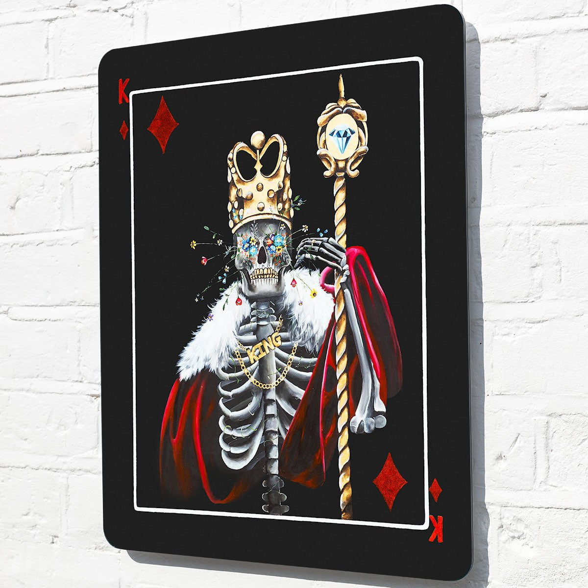 King of Diamonds &amp; Queen of Hearts - Set of Two - Acrylic Edition Becky Smith