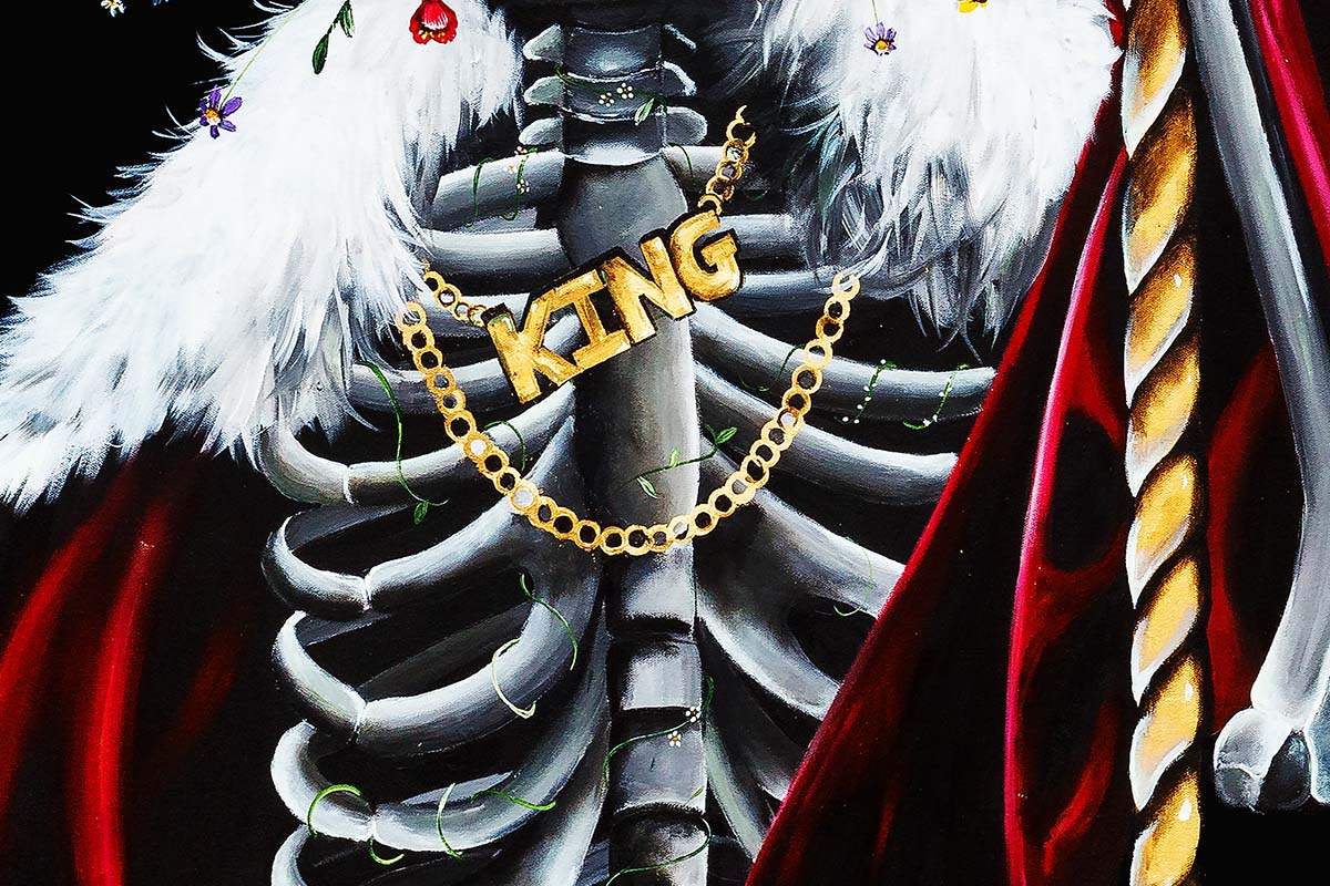 King of Diamonds & Queen of Hearts - Set of Two - Acrylic Edition - SOLD by artist Becky Smith - Wyecliffe Galleries