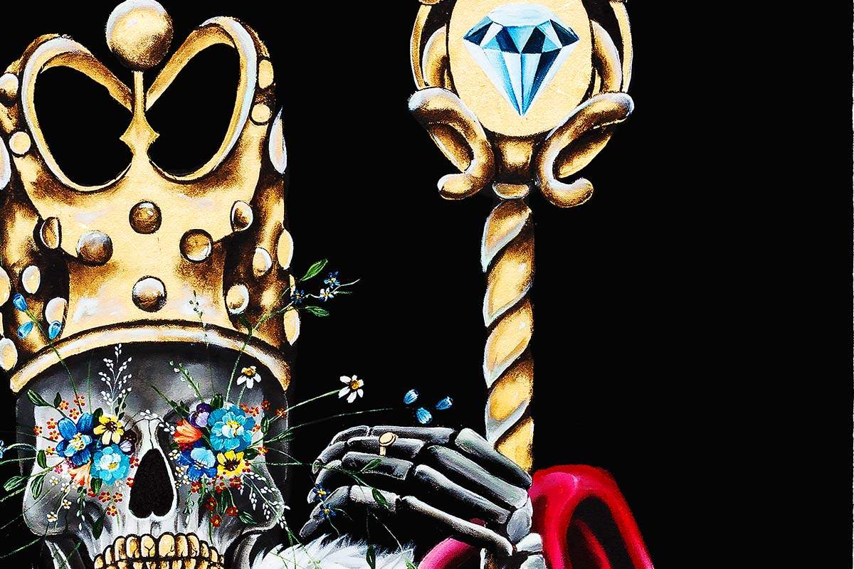 King of Diamonds & Queen of Hearts - Set of Two - Acrylic Edition - SOLD by artist Becky Smith - Wyecliffe Galleries