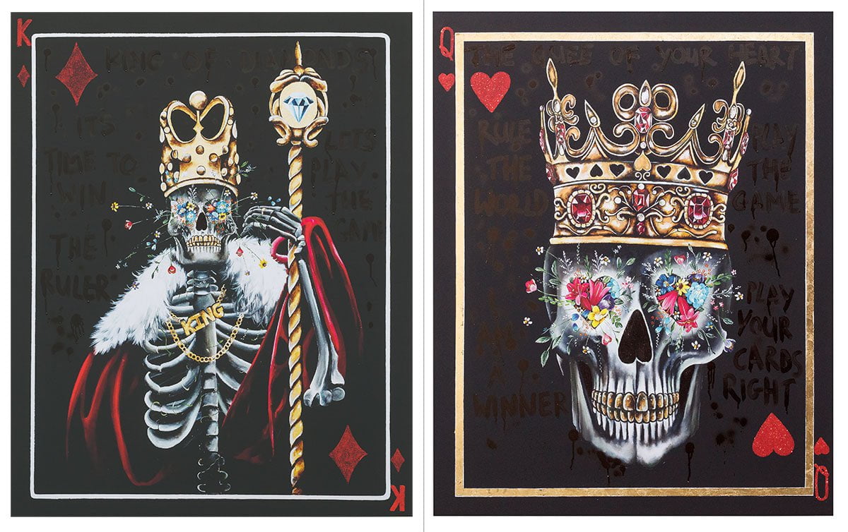 King of Diamonds &amp; Queen of Hearts - Set of Two - Artist Proof Becky Smith