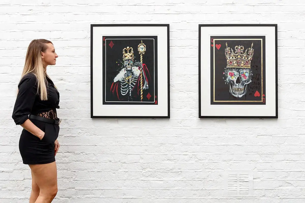 King of Diamonds & Queen of Hearts - Set of Two - Artist Proof by artist Becky Smith - Wyecliffe Galleries