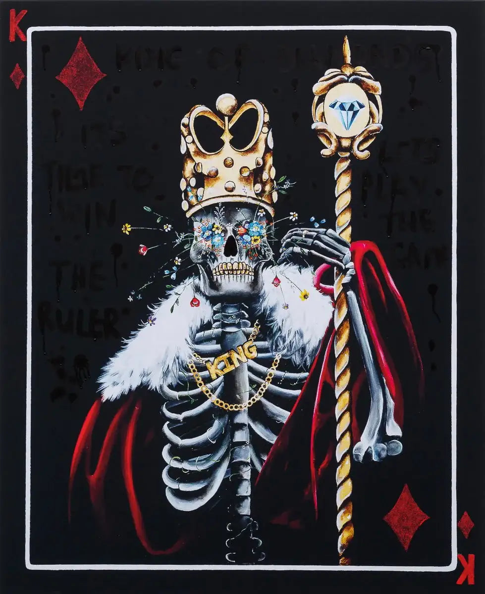 King Of Diamonds - XL Deluxe Edition by artist Becky Smith - Wyecliffe Galleries