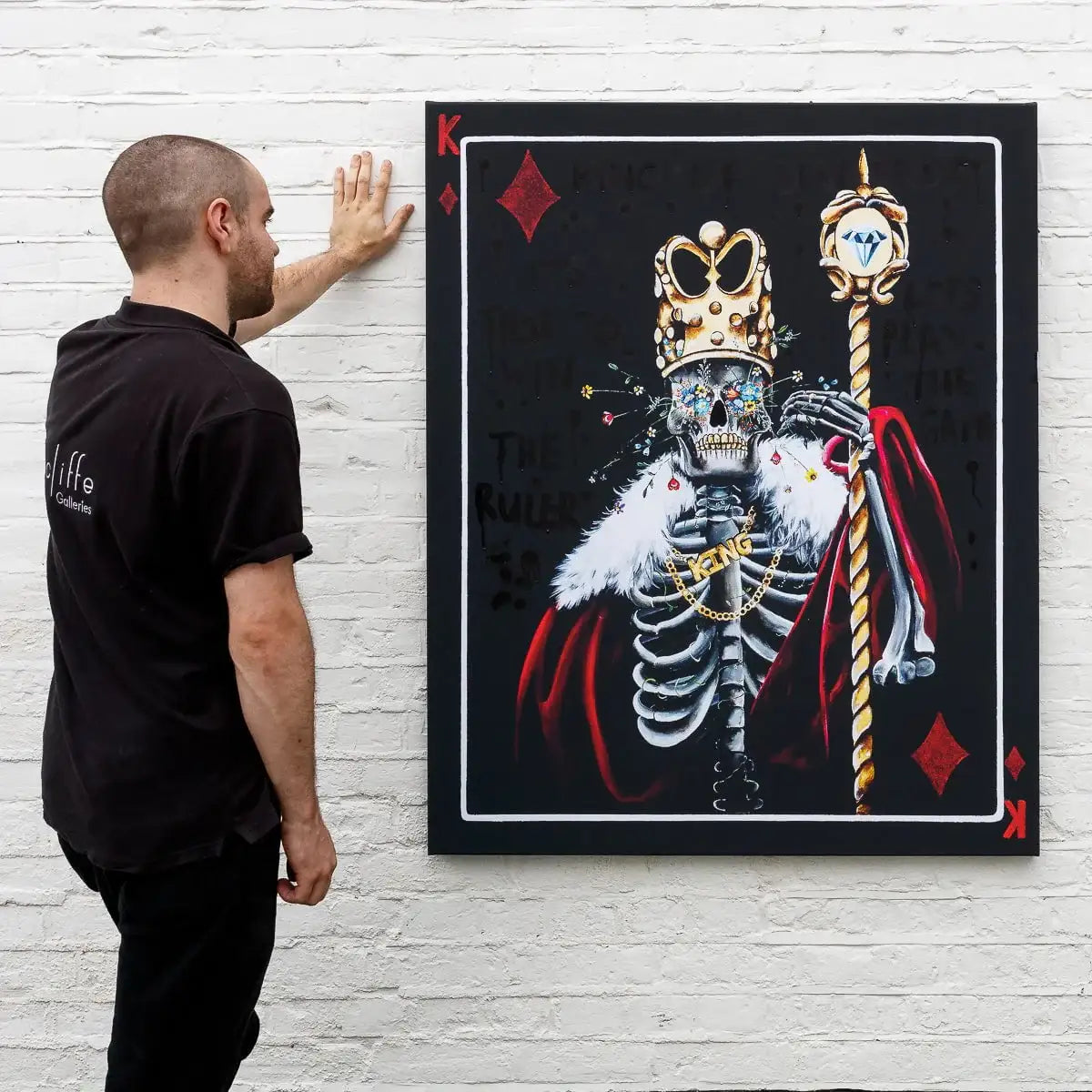 King Of Diamonds - XL Deluxe Edition by artist Becky Smith - Wyecliffe Galleries