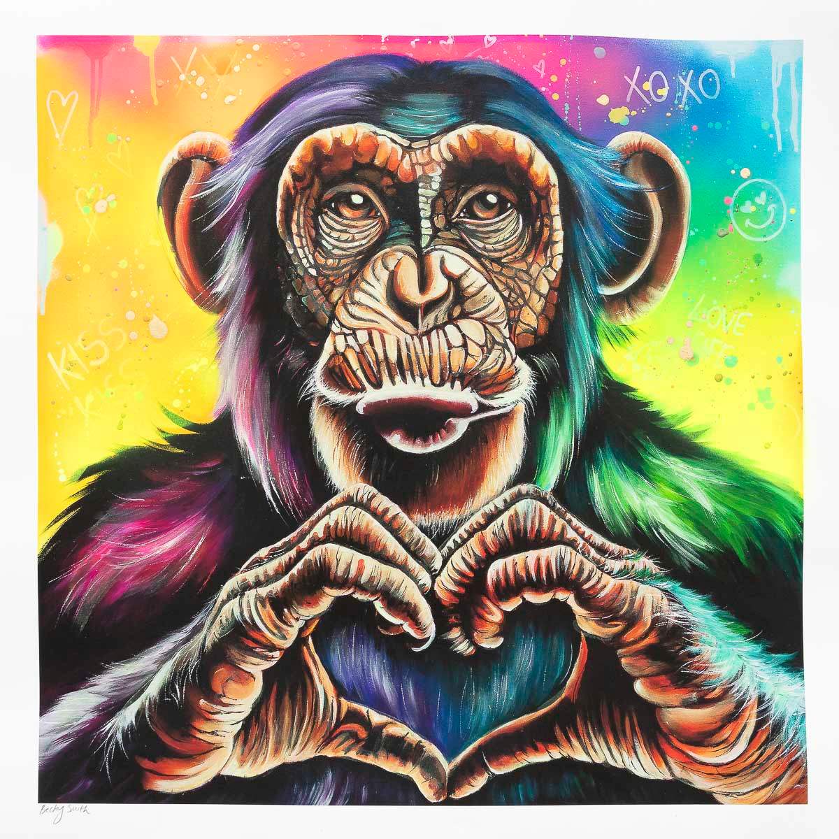 Kiss Kiss - Artist Proof by artist Becky Smith - Wyecliffe Galleries