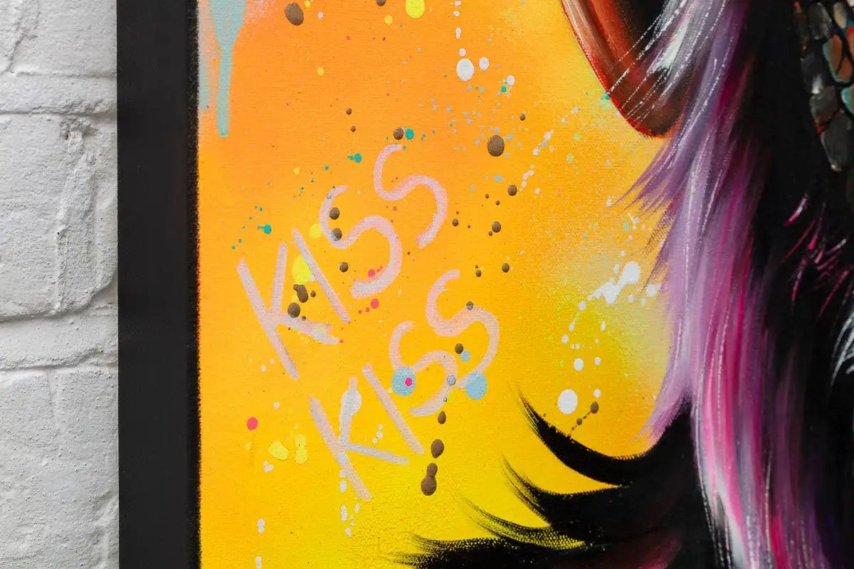 Kiss Kiss - Original by artist Becky Smith - Wyecliffe Galleries
