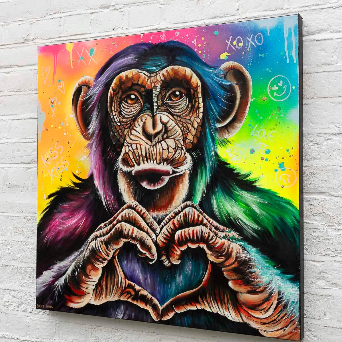 Kiss Kiss - Original by artist Becky Smith - Wyecliffe Galleries