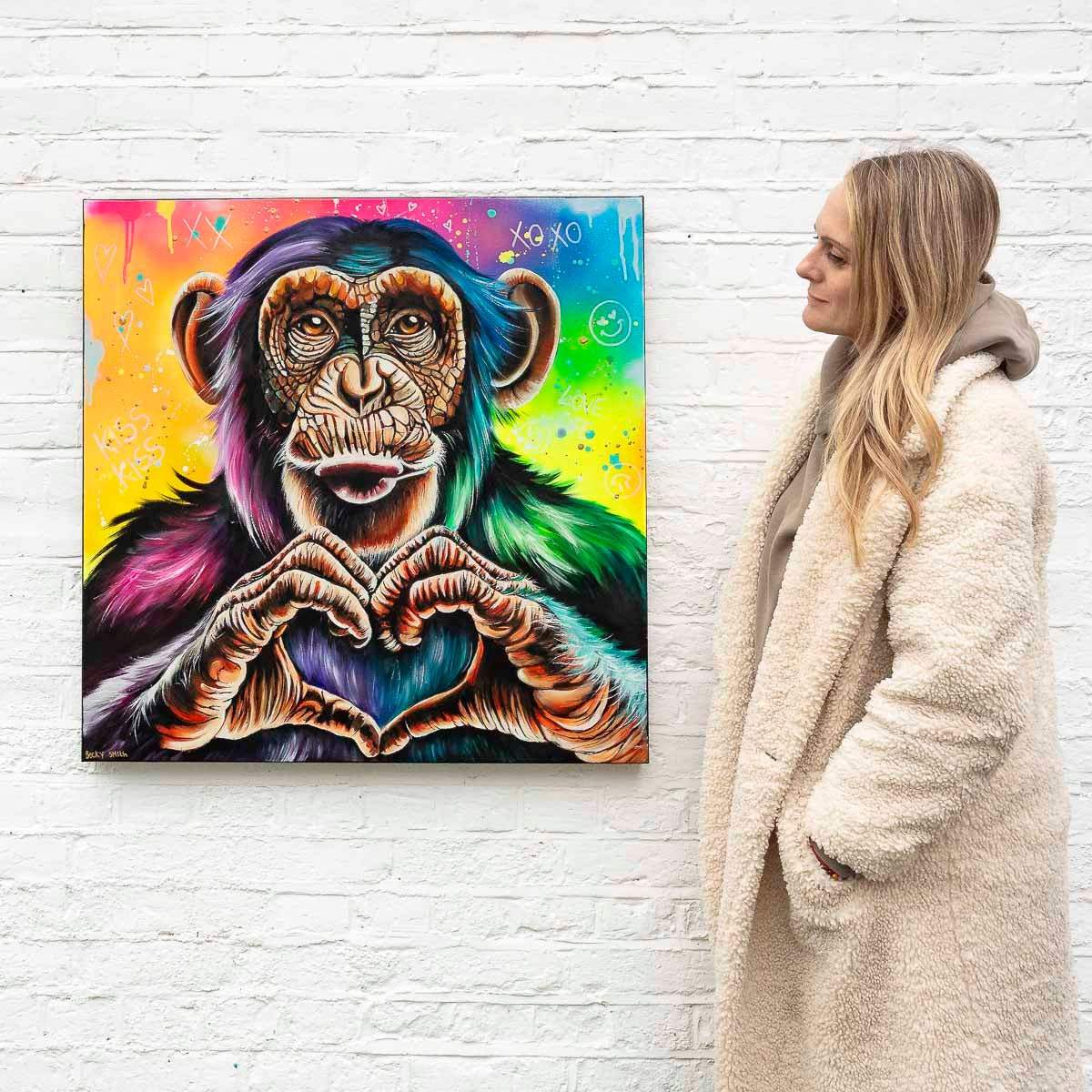 Kiss Kiss - Original by artist Becky Smith - Wyecliffe Galleries