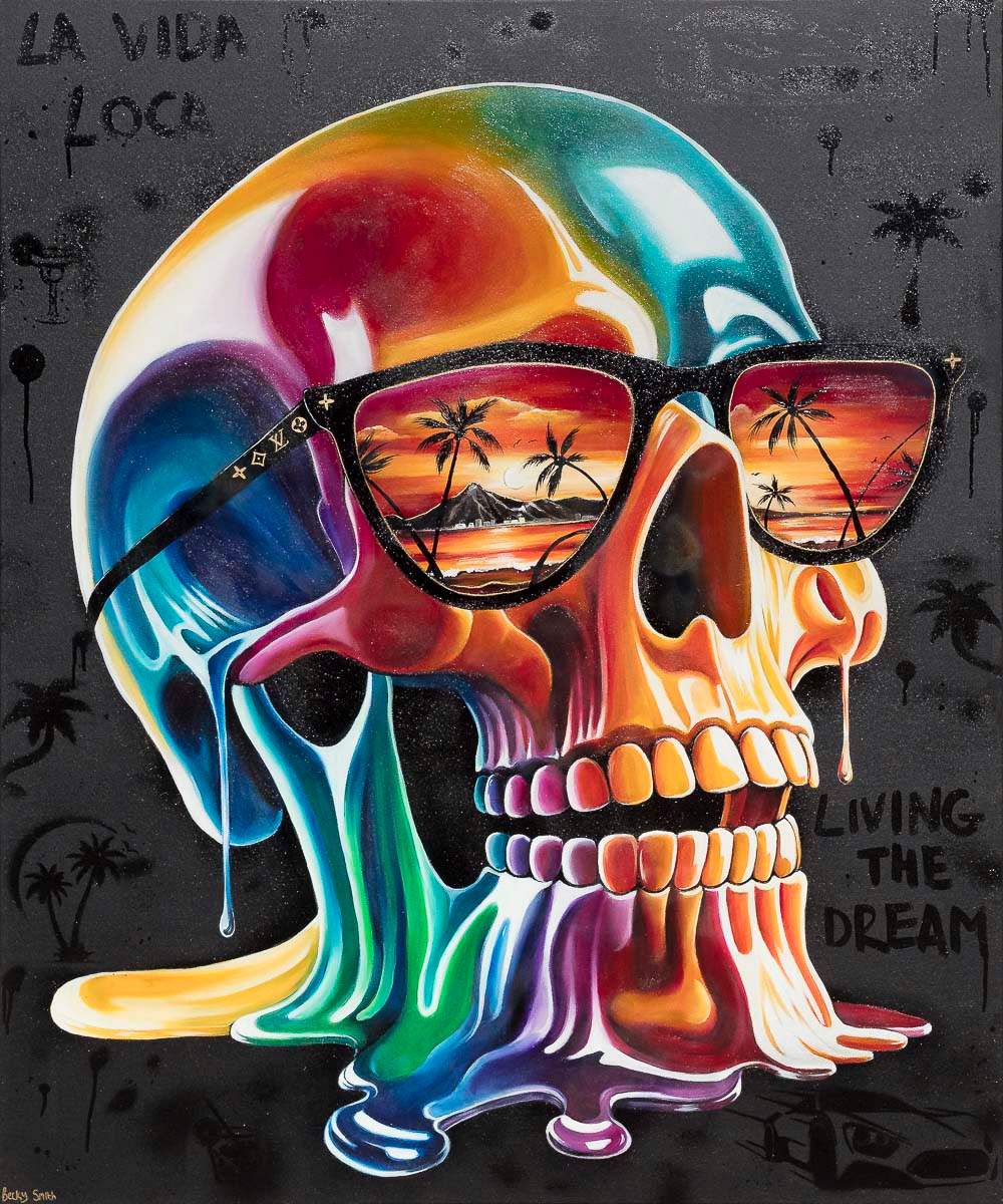 La Vida Loca - Original - SOLD by artist Becky Smith - Wyecliffe Galleries