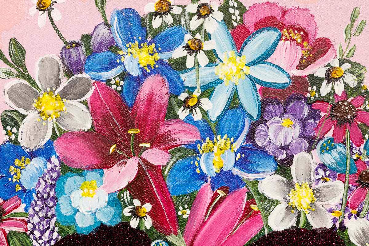 Let Life Bloom - Original - SOLD by artist Becky Smith - Wyecliffe Galleries